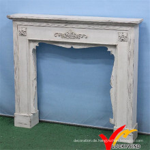 Shabby Chic Vintage Indoor Freistehende Kamin, Antike Mantel